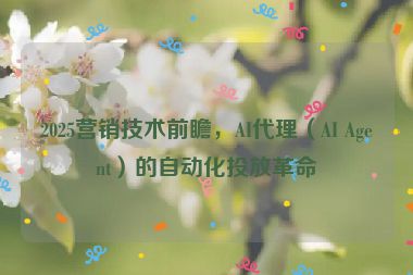 2025營(yíng)銷(xiāo)技術(shù)前瞻，AI代理（AI Agent）的自動(dòng)化投放革命