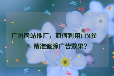 廣州網(wǎng)站推廣，如何利用UTM參數(shù)精準追蹤廣告效果？