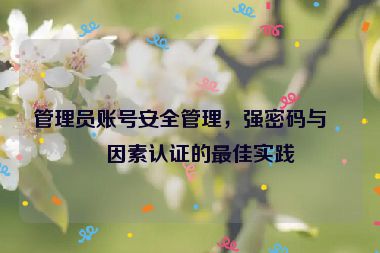 管理員賬號安全管理，強密碼與雙因素認證的最佳實踐