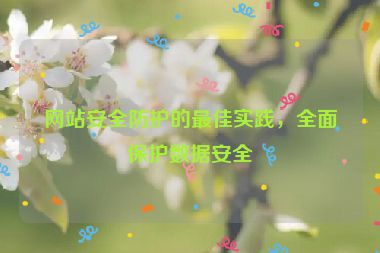 網(wǎng)站安全防護(hù)的最佳實(shí)踐，全面保護(hù)數(shù)據(jù)安全