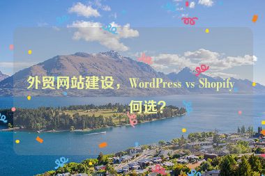 外貿(mào)網(wǎng)站建設(shè)，WordPress vs Shopify 如何選？