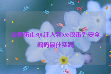 如何防止SQL注入和XSS攻擊？安全編碼最佳實(shí)踐