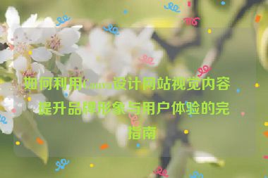 如何利用Canva設(shè)計(jì)網(wǎng)站視覺內(nèi)容？提升品牌形象與用戶體驗(yàn)的完整指南