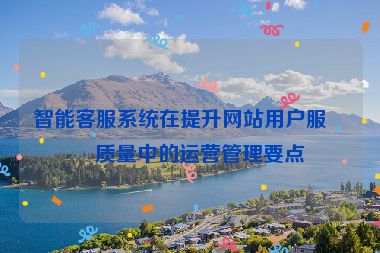 智能客服系統(tǒng)在提升網(wǎng)站用戶服務(wù)質(zhì)量中的運營管理要點