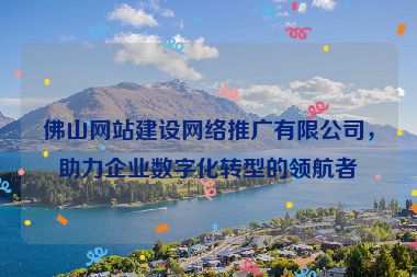 佛山網(wǎng)站建設(shè)網(wǎng)絡(luò)推廣有限公司，助力企業(yè)數(shù)字化轉(zhuǎn)型的領(lǐng)航者