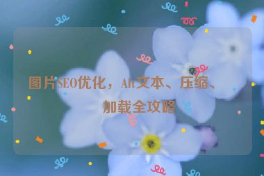 圖片SEO優(yōu)化，Alt文本、壓縮、懶加載全攻略