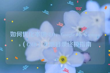 如何優(yōu)化本地SEO，Google My Business（GMB）本地目錄終極指南