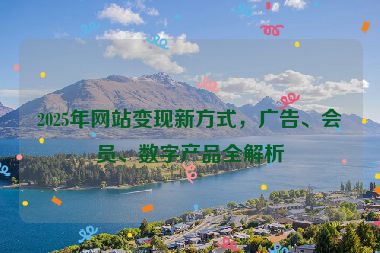 2025年網(wǎng)站變現(xiàn)新方式，廣告、會員、數(shù)字產(chǎn)品全解析