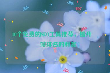 10個免費的SEO工具推薦，提升網(wǎng)站排名的利器