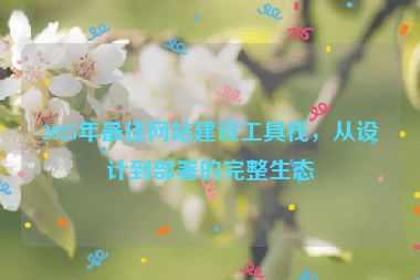 2025年最佳網站建設工具棧，從設計到部署的完整生態(tài)