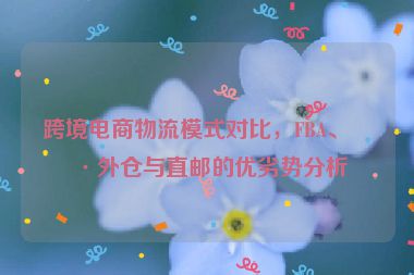跨境電商物流模式對比，F(xiàn)BA、海外倉與直郵的優(yōu)劣勢分析