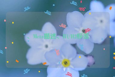 、Meta描述、H1/H2標(biāo)簽