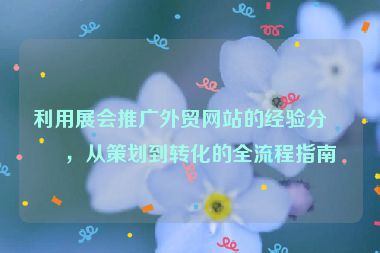 利用展會(huì)推廣外貿(mào)網(wǎng)站的經(jīng)驗(yàn)分享，從策劃到轉(zhuǎn)化的全流程指南