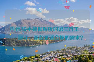 抖音/快手數(shù)據(jù)解析的第三方工具測評，哪款更適合你的需求？