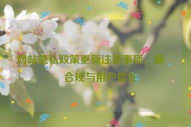網(wǎng)站隱私政策更新注意事項(xiàng)，確保合規(guī)與用戶信任