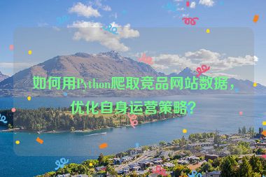 如何用Python爬取競品網(wǎng)站數(shù)據(jù)，優(yōu)化自身運營策略？