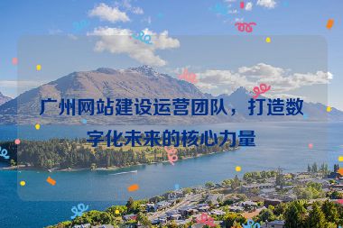 廣州網(wǎng)站建設(shè)運(yùn)營(yíng)團(tuán)隊(duì)，打造數(shù)字化未來的核心力量