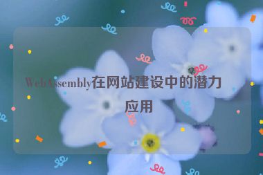 WebAssembly在網站建設中的潛力與應用