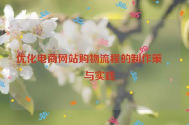 優(yōu)化電商網(wǎng)站購(gòu)物流程的制作策略與實(shí)踐