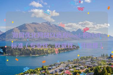 如何優(yōu)化網(wǎng)站以適應(yīng)Google的EEAT標(biāo)準(zhǔn)（專業(yè)性、權(quán)威性、可信度）